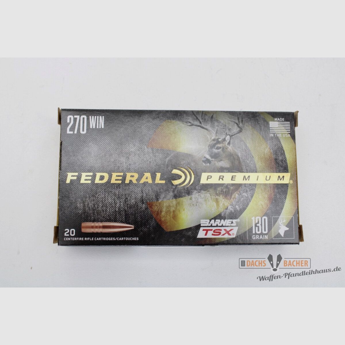 Federal .270 Win Barnes TSX 130gr.20 coups
