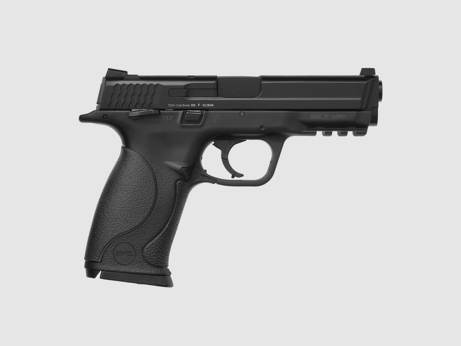 Komplettset KWC M&P 40 Softair-Co2-Pistole Schwarz Kaliber 6 mm BB Blowback (P18)
