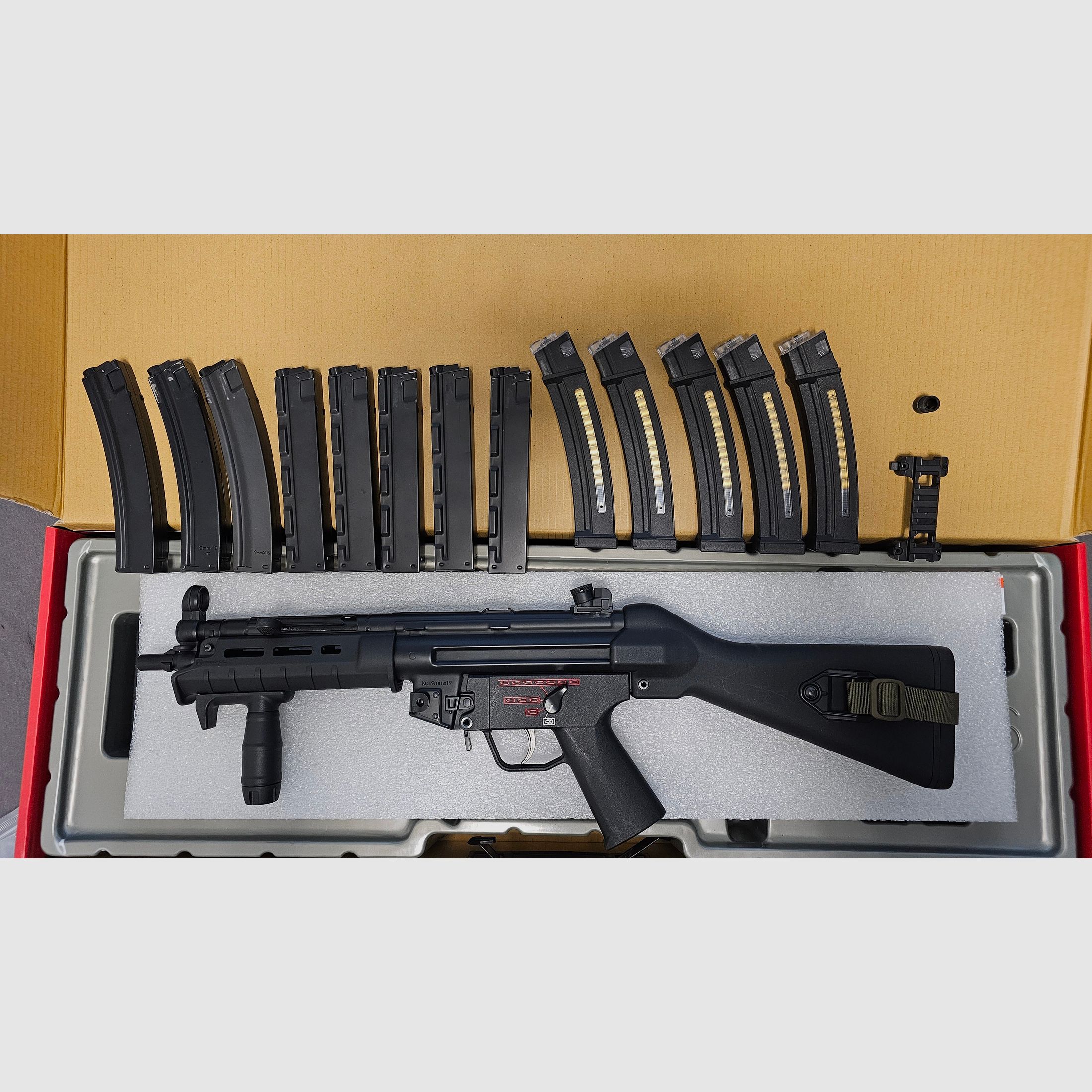 MP5 S-AEG 1,5 Joule Begadi CORE EFCS / Mosfet, PRO HopUp & 30K Mamba Motor