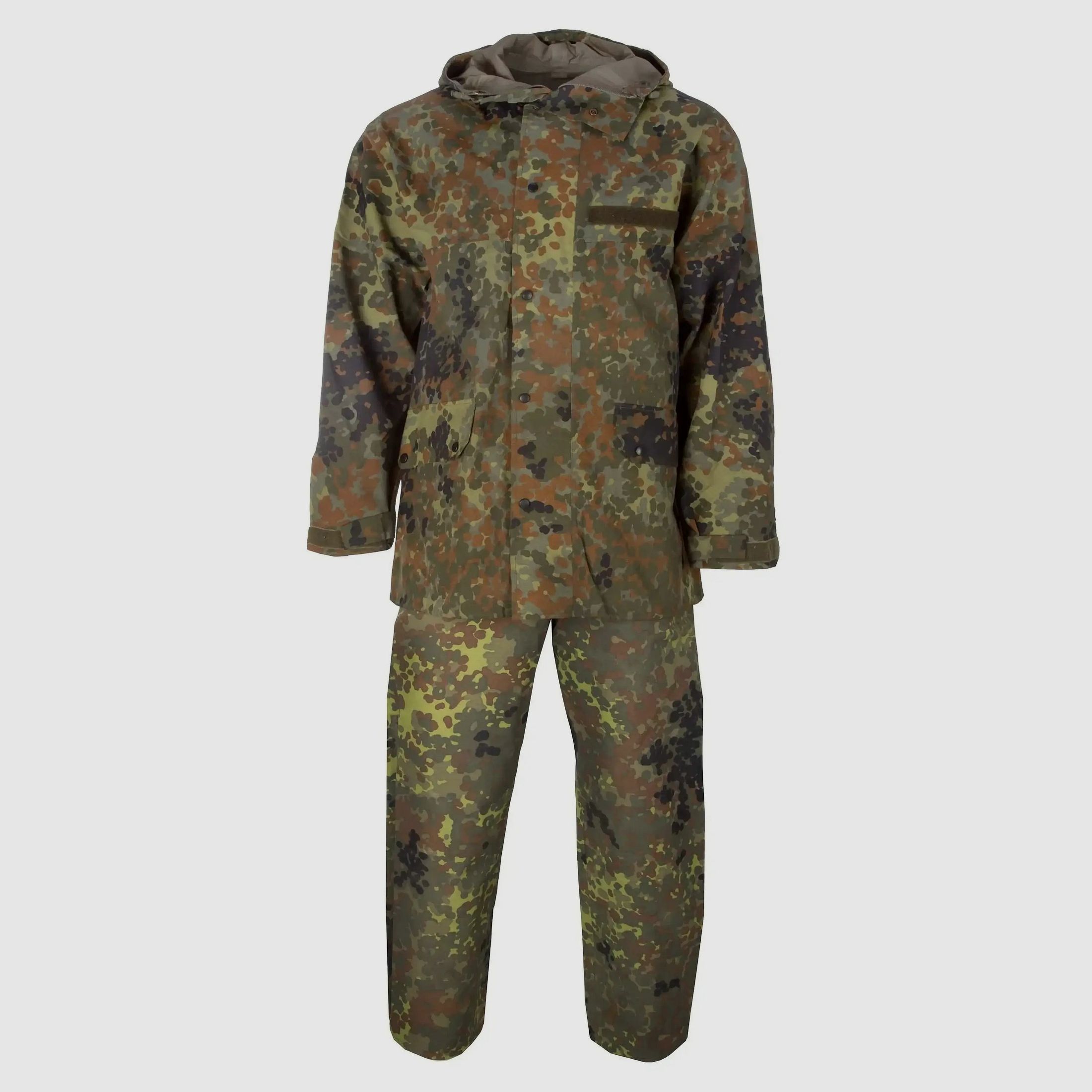 Bundeswehr Original Bundeswehr Original Bundeswehr Combinaison de protection contre la pluie flecktarn d'occasion - 48-50