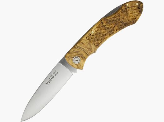 Muela Taschenmesser Castor mit Filework Olivenholz §42a konform legal führen