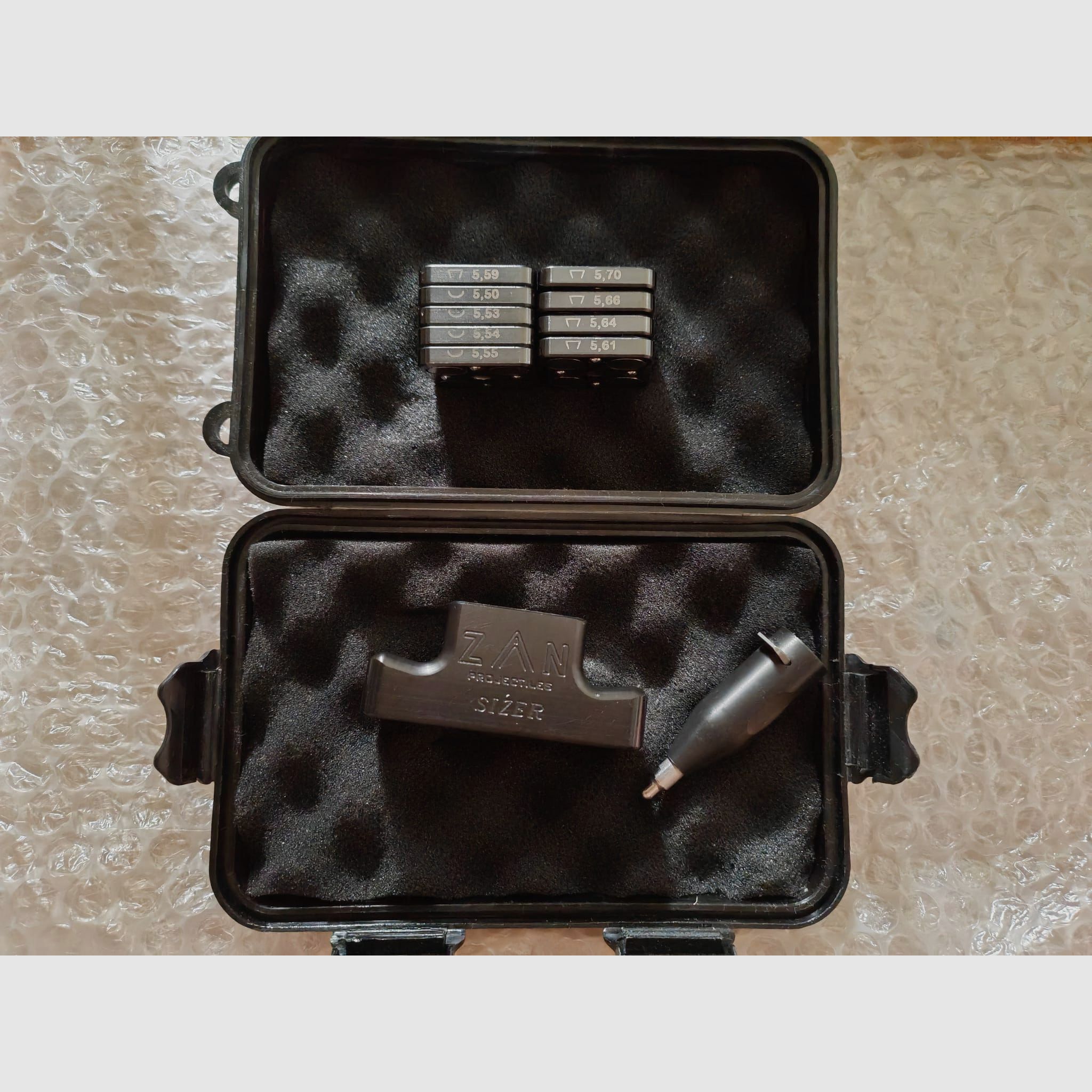 ZAN Slug / Pellet / Diabolo Sizer für diverse .22 / 5.50 mm Kaliber Durchmesser 