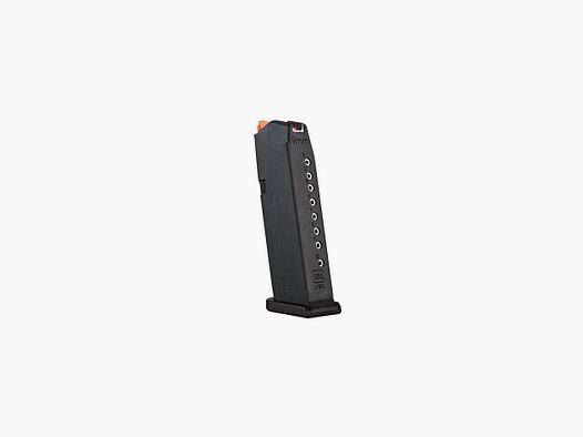 Glock Magazine Slim 01 for G43X/G48 – 10 rounds – 9mm Luger – Black/Orange (Loader)