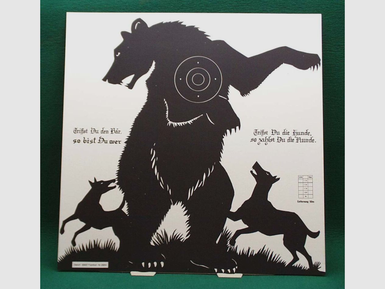 Krüger Motiv-Scheibe / Zielscheiben Bär