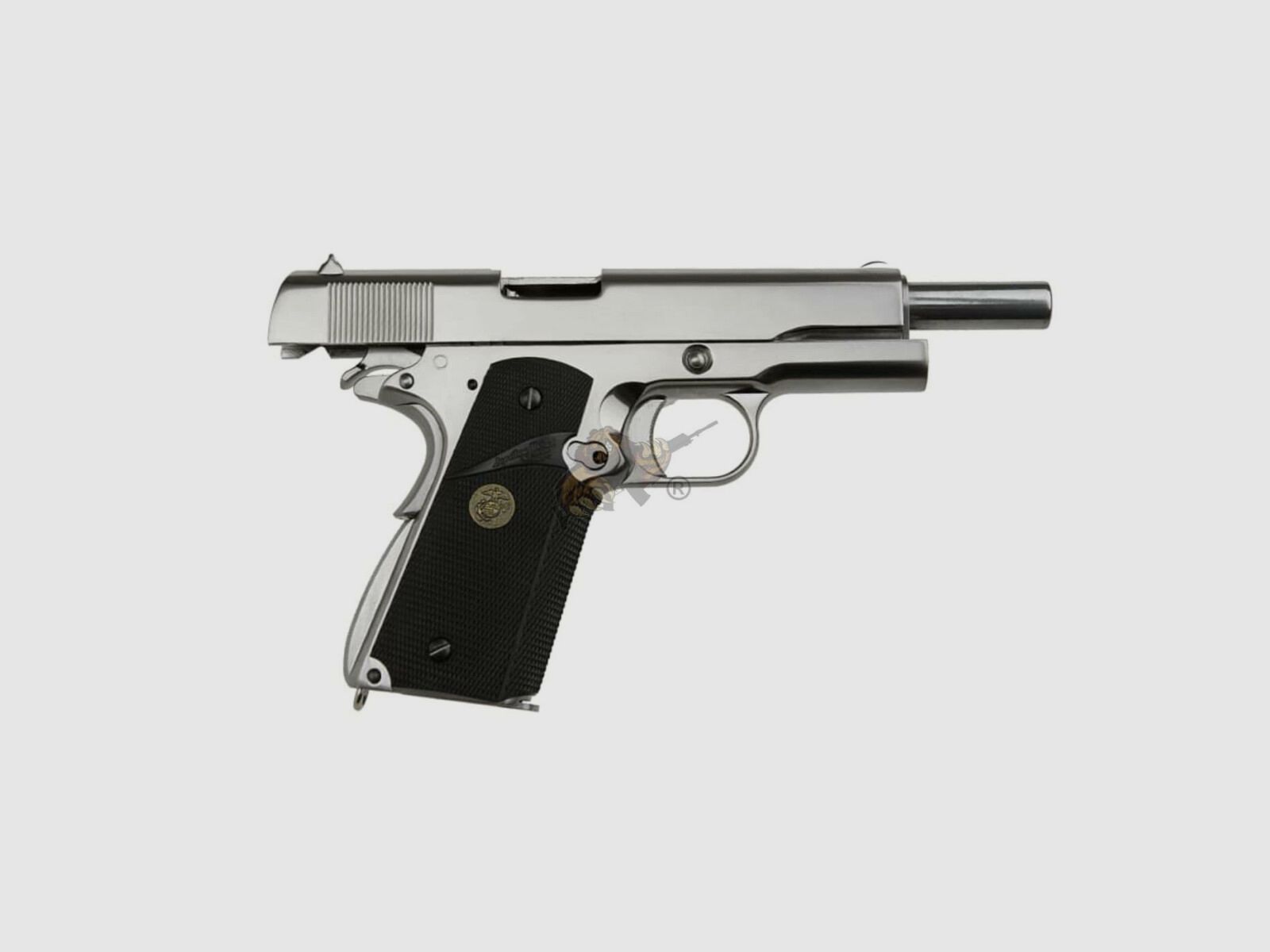 M1911 MEU Full Metal, GBB Silber -F-