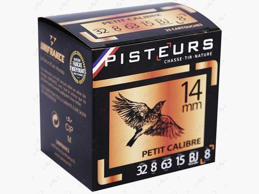 Cartouches à grenailles plombs PISTEURS CAL 14 MM - PETIT CALIBRE