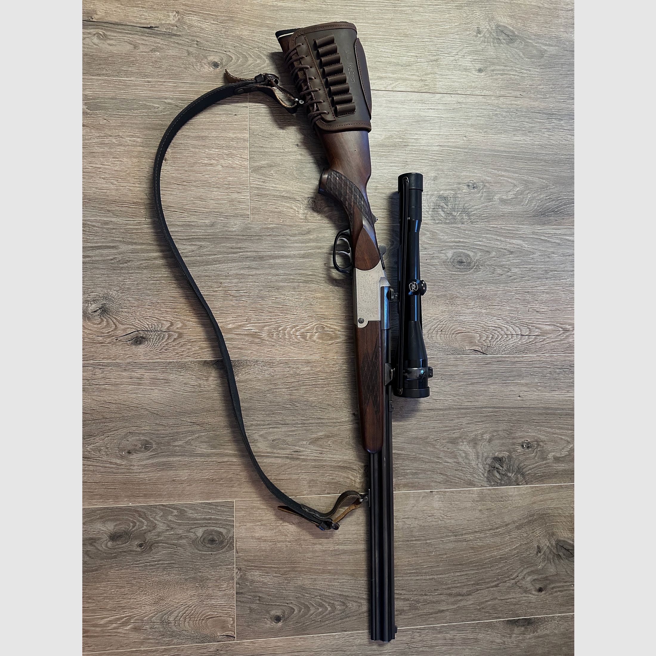 Blaser BBF, ES70, caliber 12/70, 7x57R, hand lever