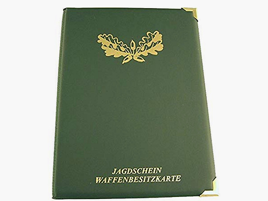 Étui de permis de chasse en feuilles de chêne