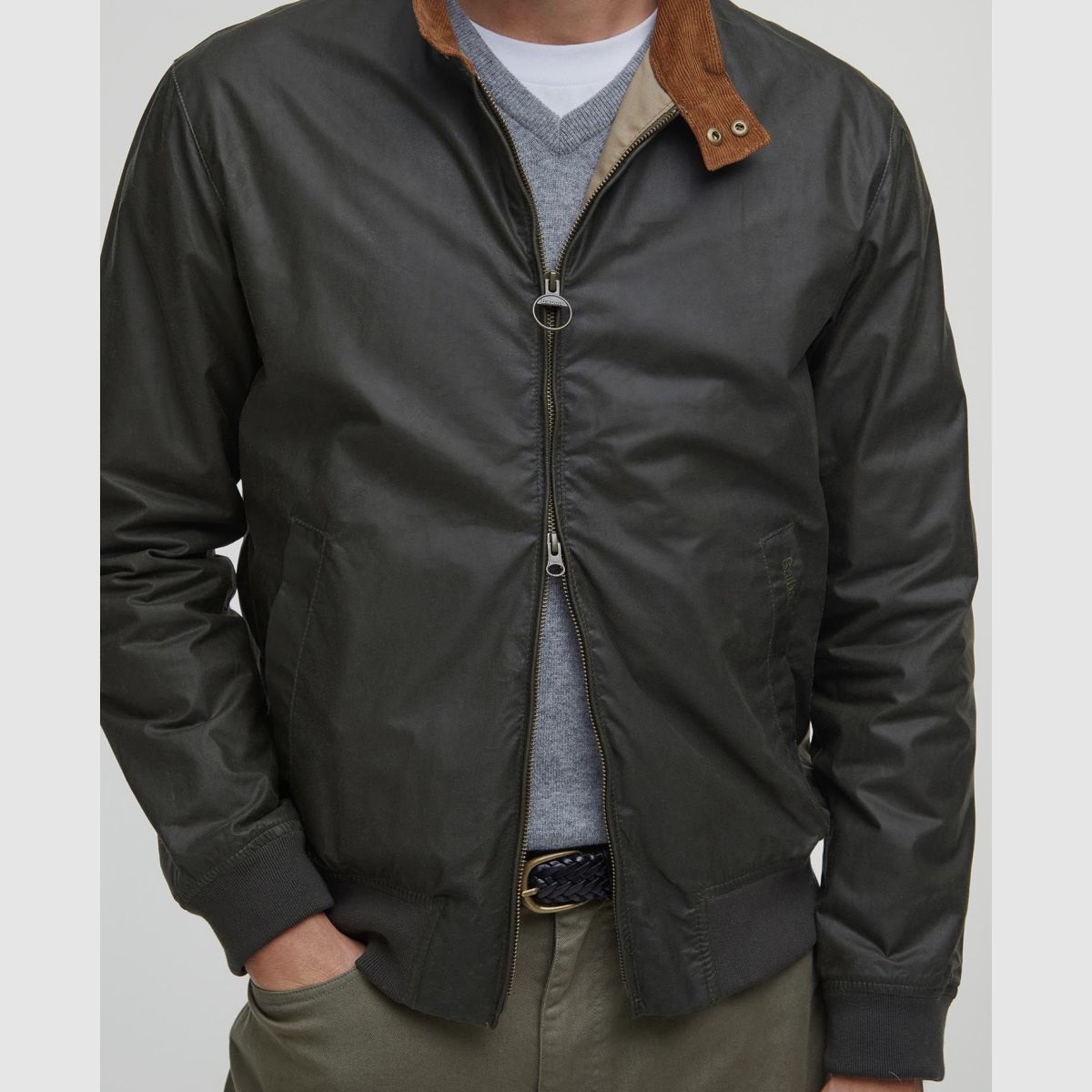 BARBOUR Wachsjacke Royston Lightweight Archive Olive