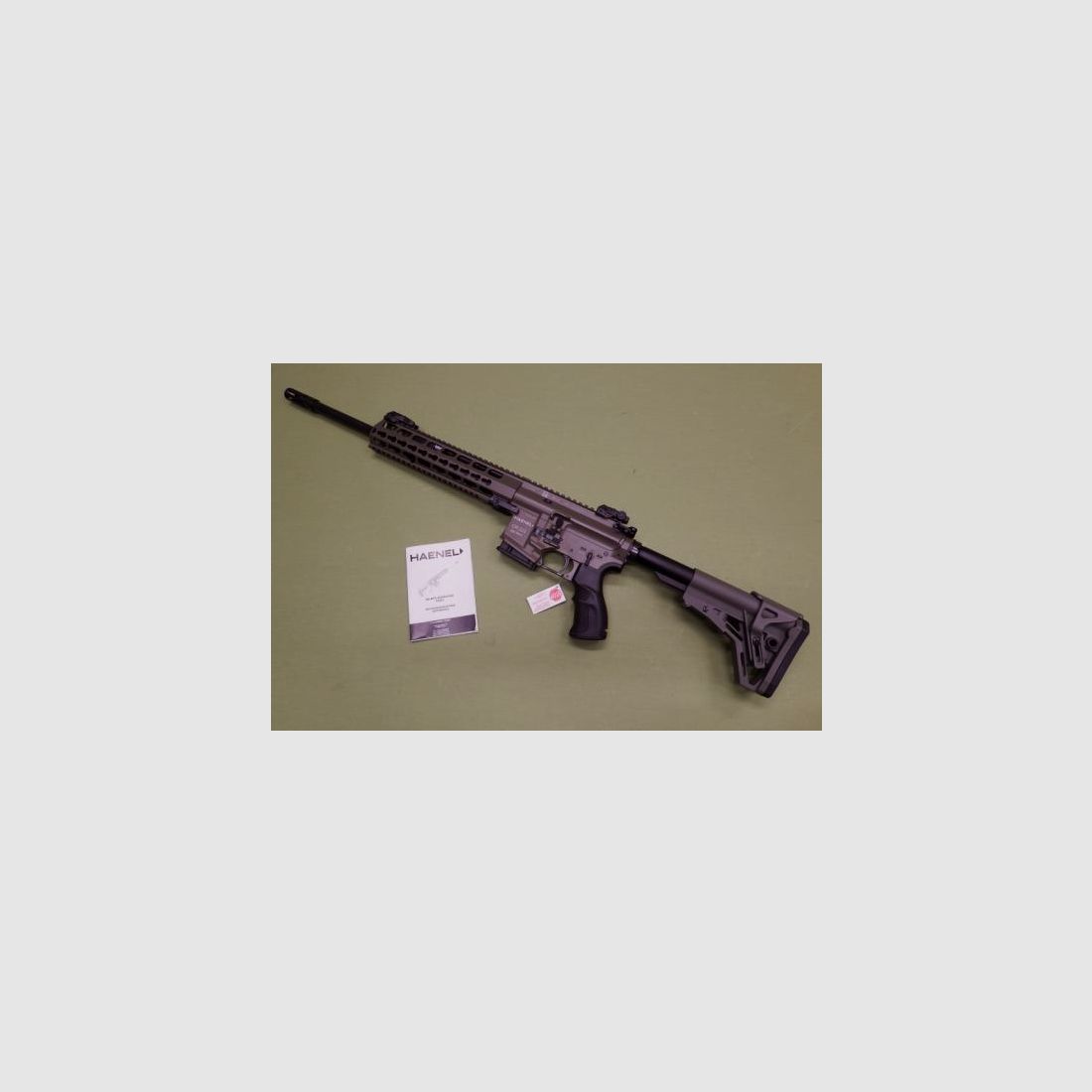 Fucile semiautomatico Haenel CR 223 16,65" OLIVA con impugnatura lunga e grilletto fine