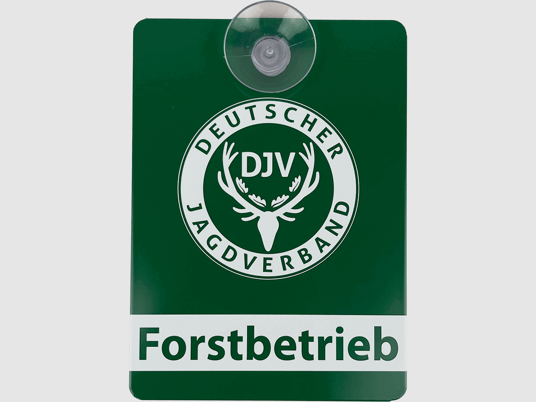 DJV-Autoschild "Forstbetrieb" (Aluminium)