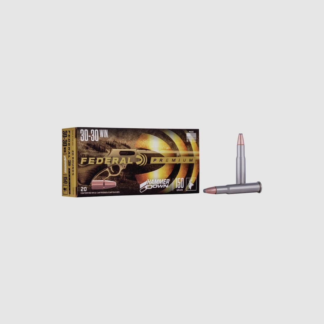 Federal HammerDown .30-30 Win. 150GR Bonded Soft Point 20 cartucce