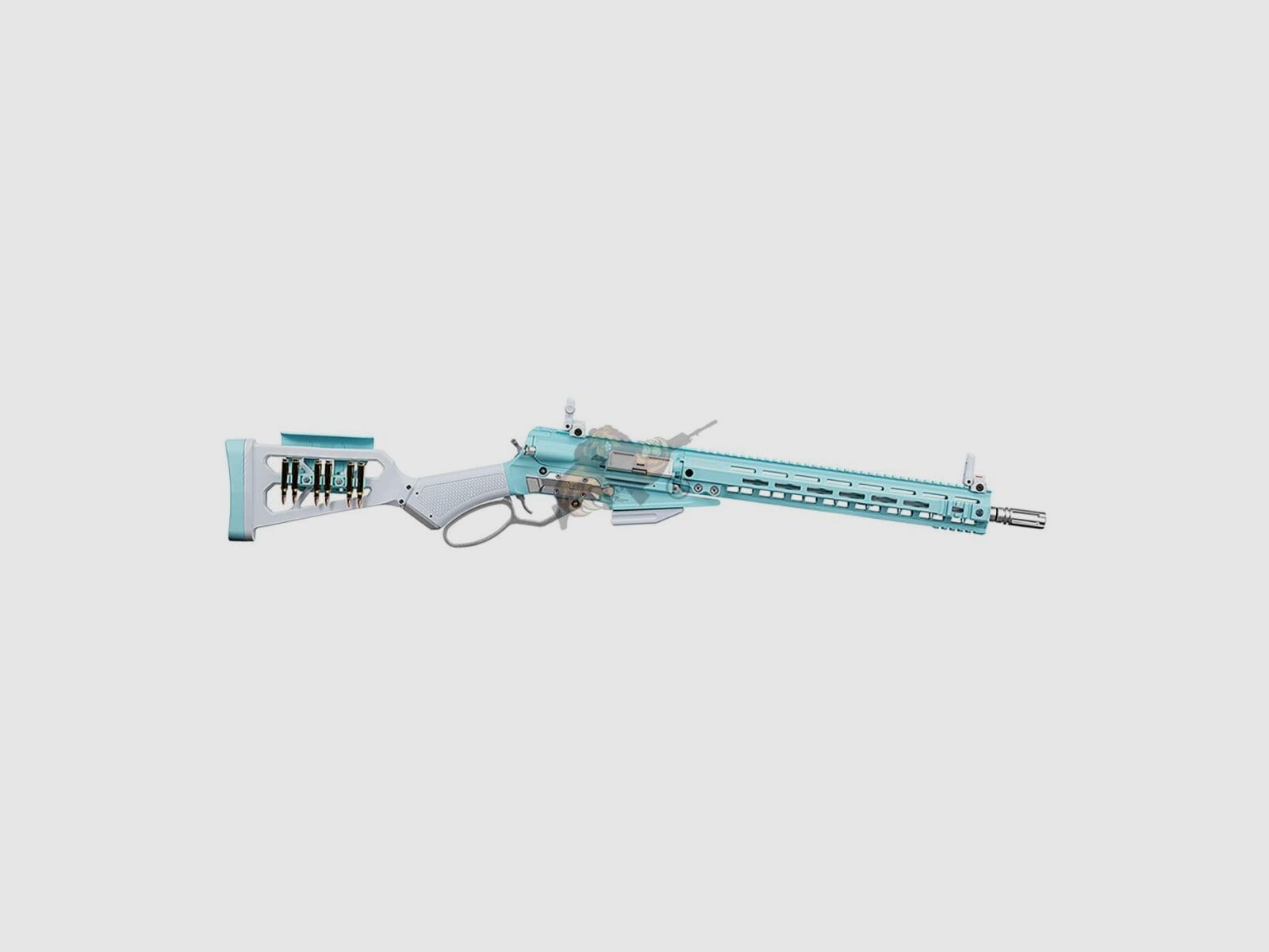 G&G LevAR 15 Macaron Blue – Lever Action Gas Airsoft Gewehr ab 18 Jahren, Bild 2 von 2