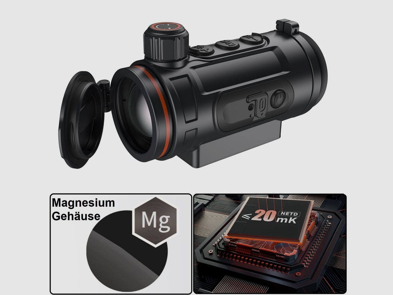 Thermtec Hunt 335 Wärmebildvorsatzgerät 384 x 288 Pixel ≤ 20 mK NETD