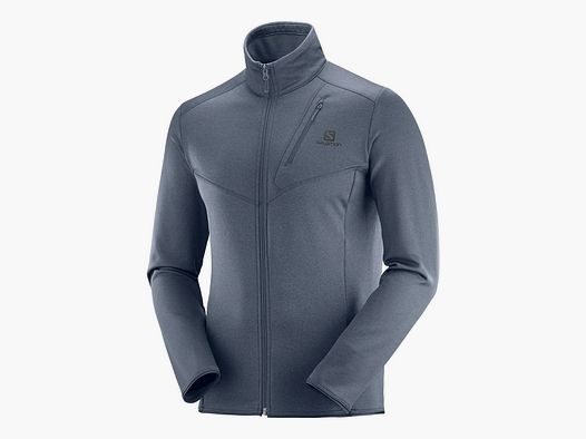 MAGLIA/PILE – SALOMON – UOMO – DISCOVERY FZ M Ebony MIDLAYER JACKET