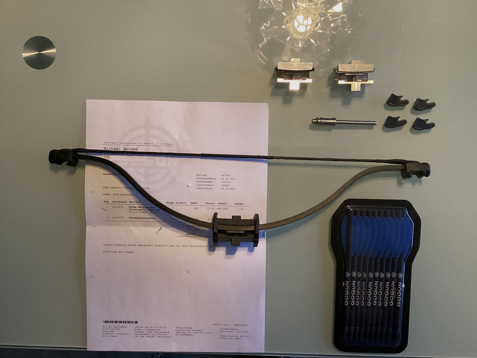 Mey Interceptor akcesoria ramię wyrzutowe, bolce itd.