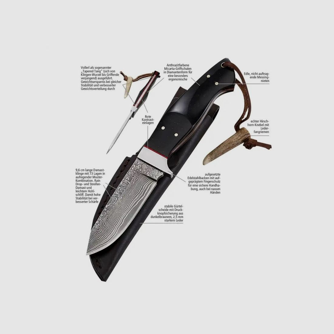 Damastmesser Rhomboss, Bild 6 von 6