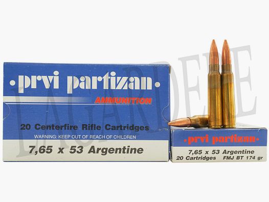 PRVI PARTIZAN A-129 174 GRS/11.3G (Patrone mit Geschoss)