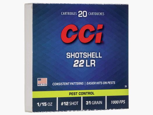 .22lr. CCI Shotshell 31grs.