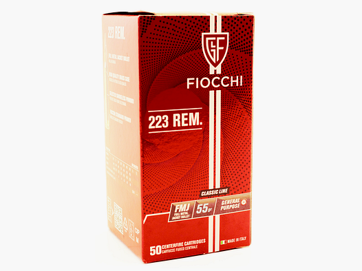 FIOCCHI 223REM 55GR FMJ