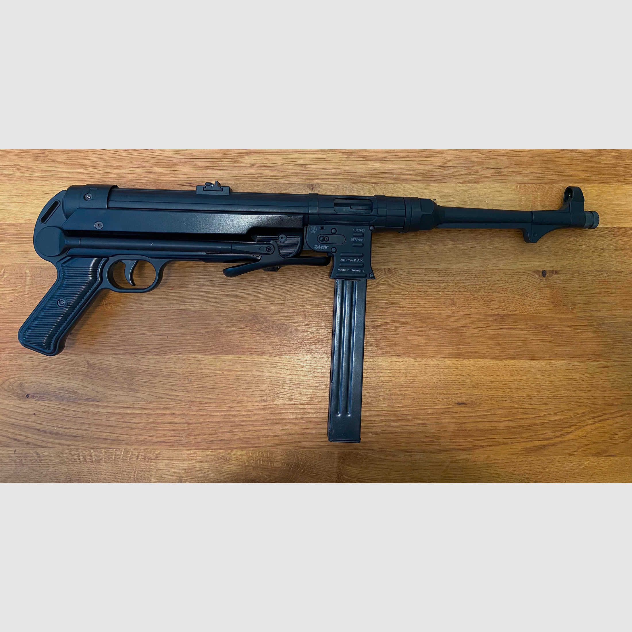 MP40, 9mm P.A.K., GSG, wenig geschossen, Top-Zustand 