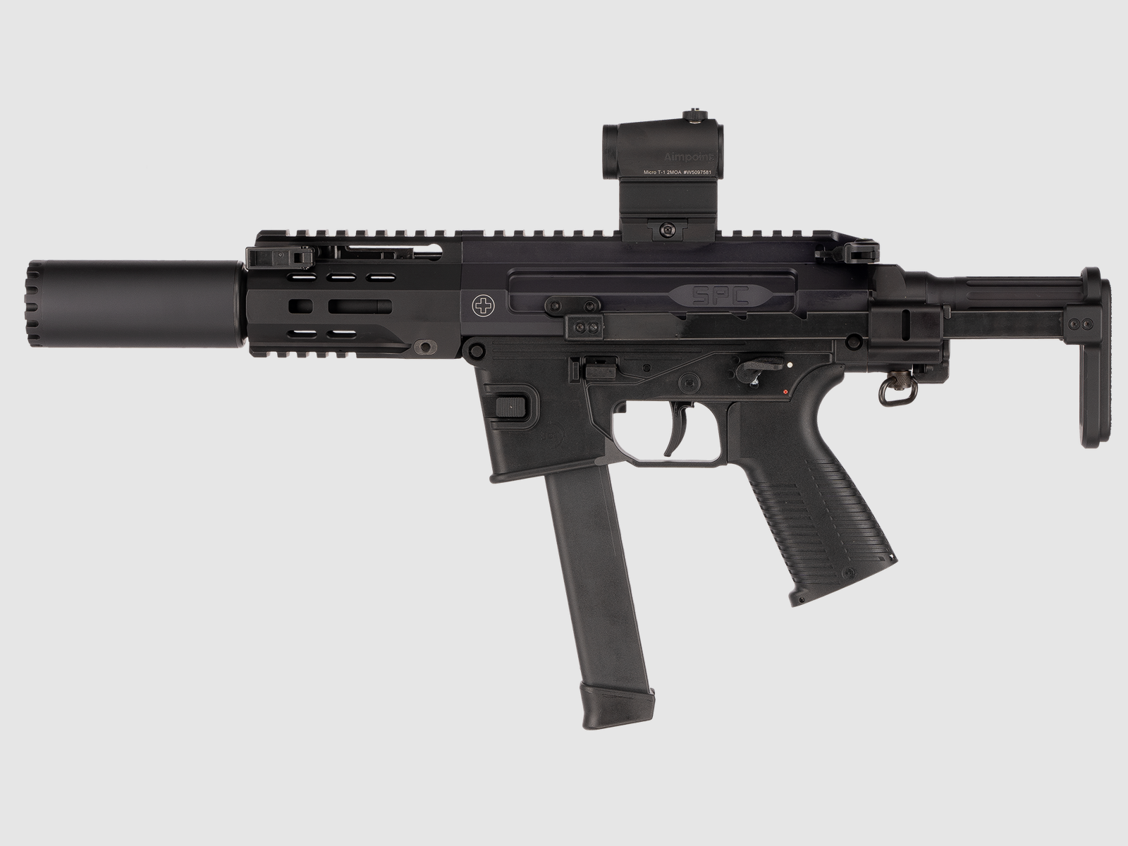 Halbautomat B&T AG SPC9 SD PDW G 9mm Para (Glock Magazine), Bild 2 von 4