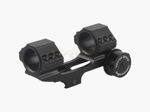 Vector Optics 30mm One-Piece Mount & Angle Indicator - Black