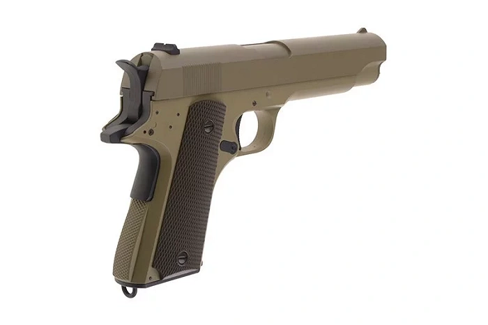 Pistolet ASG CYMA CM123 - tan (bez akumulatora), zdjęcie 27 z 36