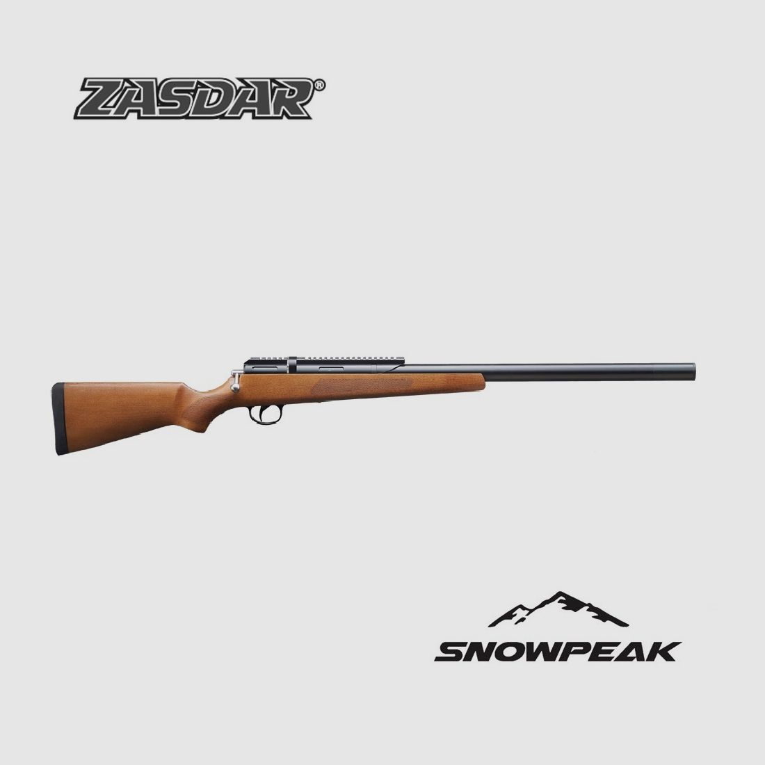 Snowpeak PCP-Luftgewehr – Zasdar M30B. Integrierter Regulator und Kal. 4,50 mm. Holzschaft.