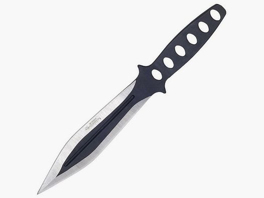 Cuchillo de lanzamiento de plata con funda de nylon incluida