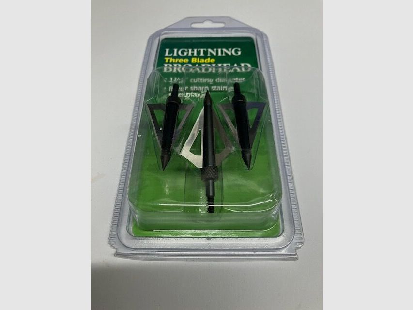 Lightning Broadhead Three Blade, Pfeilspitze für die Jagd