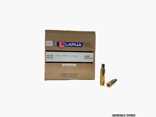 LAPUA – CASES .222 REM 5.7×43 (100 pcs.)