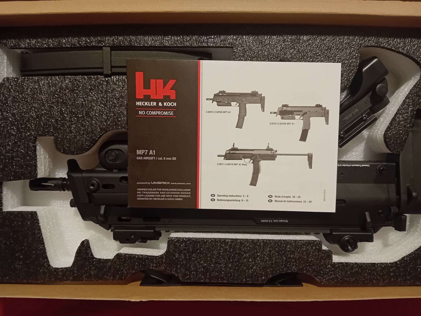Heckler & Koch MP7 A1 Gas-Blow-Back 6mm BB schwarz