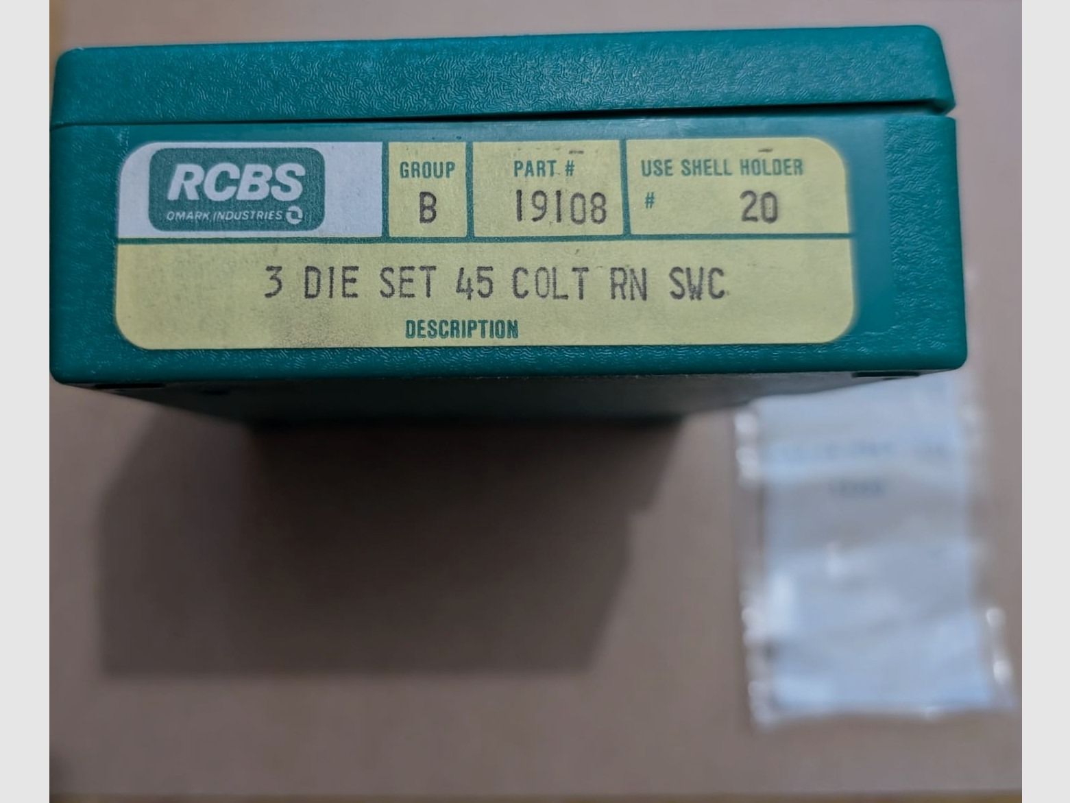 RCBS Hartmetall Matrizensatz / die set + Seater Plug | .45 Colt / Long | PN 19108 NEU