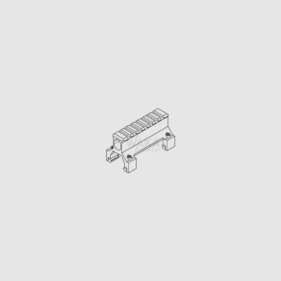 B&T riel de montaje NAR Mid Range Mount NRW para HK MP5/SP5
