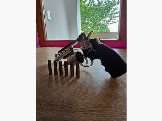 ASG Dan Wesson 6 Zoll 6mm BB CO2 Revolver chrom