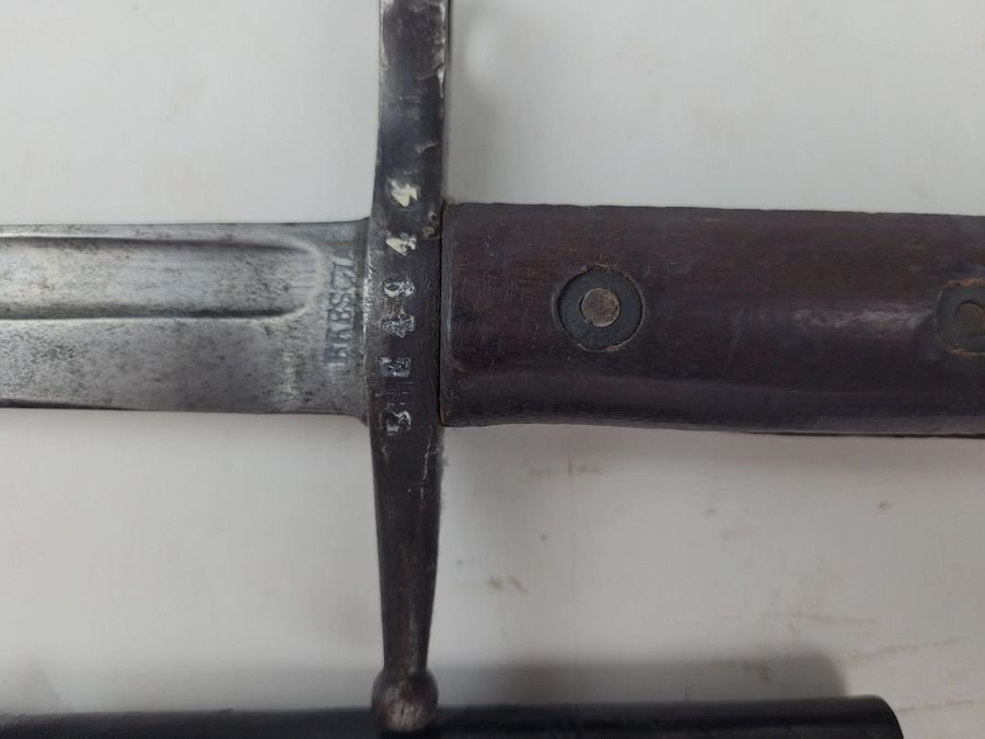 Seltene italienische Bajonett – Carcano 1891 – Spezialtruppen – Arsenal von Brescia – 1. Weltkrieg TBE+, Bild 5 von 9