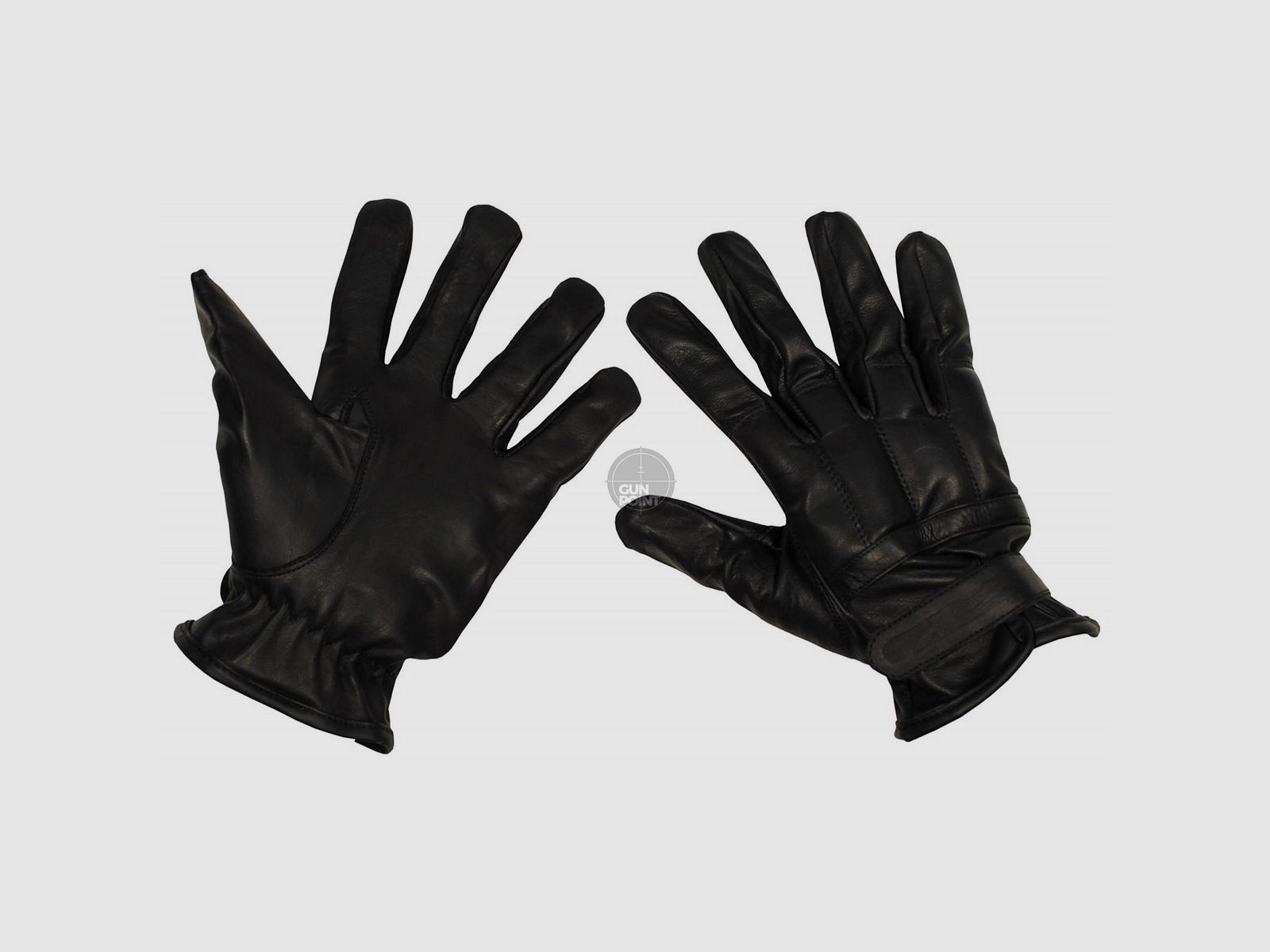 Lederhandschuhe, schwarz, mitQuarzsandfllung - Gre: S