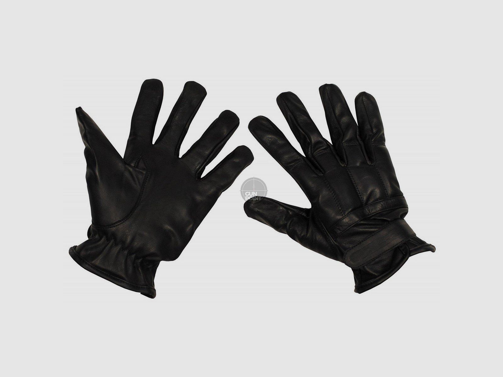 Lederhandschuhe, schwarz, mitQuarzsandfllung - Gre: S