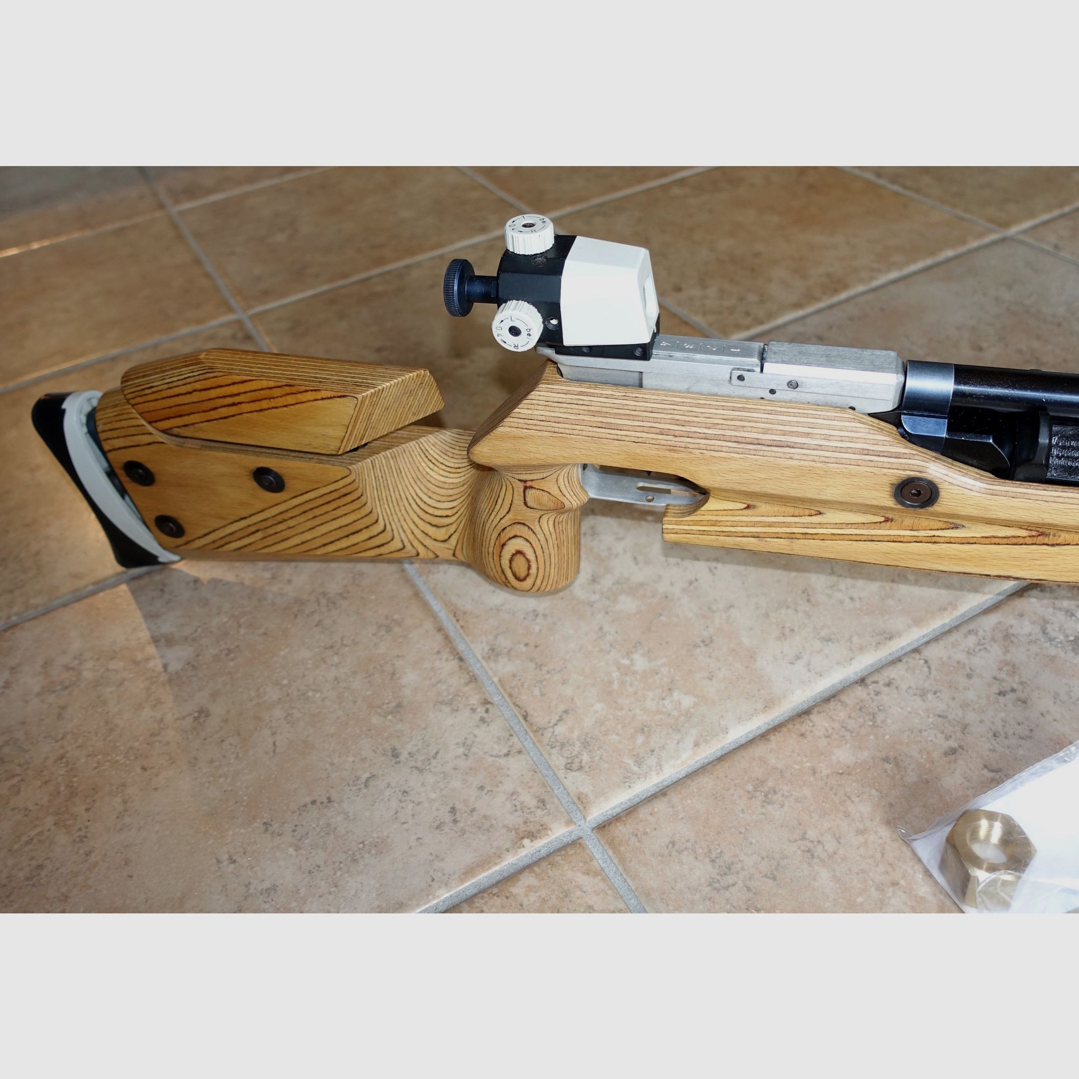 Fusil de match Feinwerkbau C 62 + cartouche + nouvel adaptateur de remplissage + guidon réglable