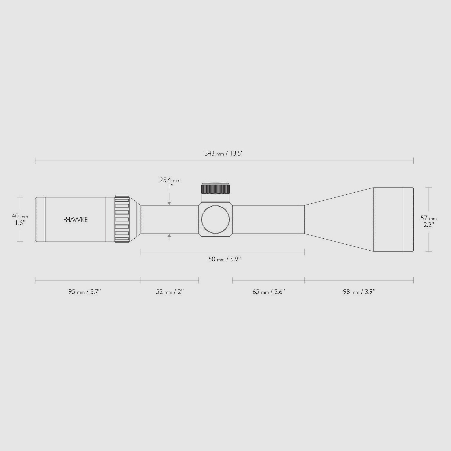 HAWKE 14130 Zielfernrohr VANTAGE 3-9x50 30/30 DUPLEX Absehen Wasserdicht