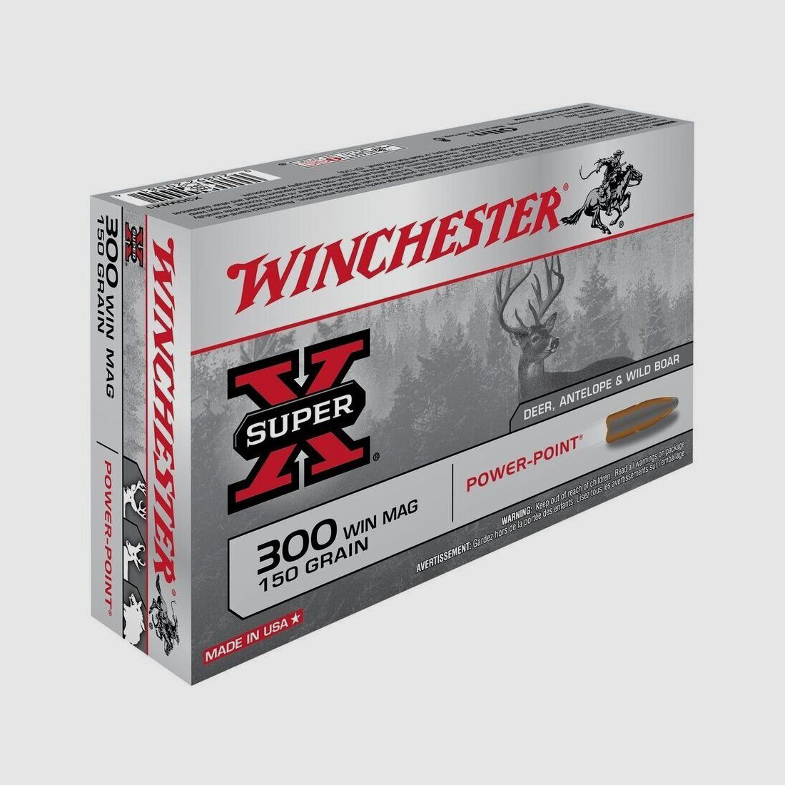 Balles 300WM Super X Power Point 150 gr X20