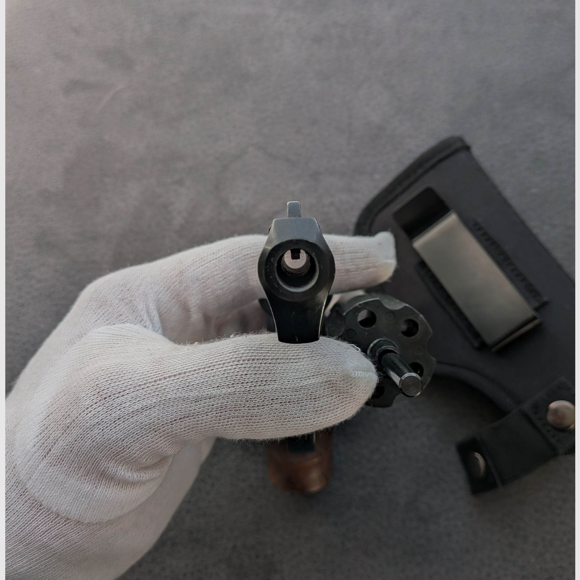 ME 38 Compact - Revolver - alte PTB 542 - 9mm Knall - Holzgriff - SSW