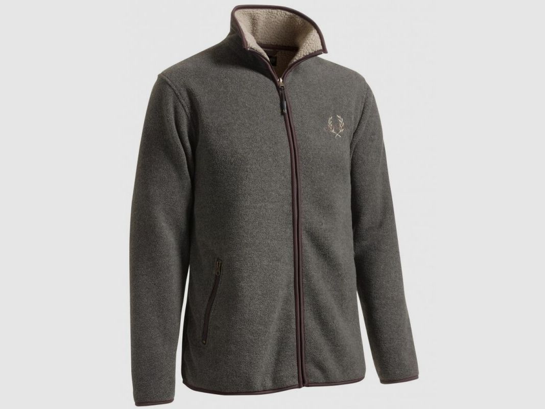 Chevalier Herren Fleece Cardigan Mainstone Grau