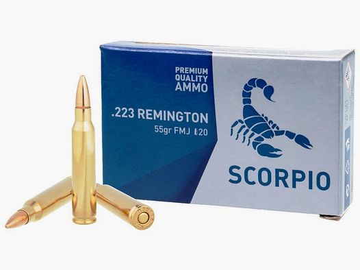 SCORPIO .223 Rem. FMJ BT 55 gr. 20 pz.
