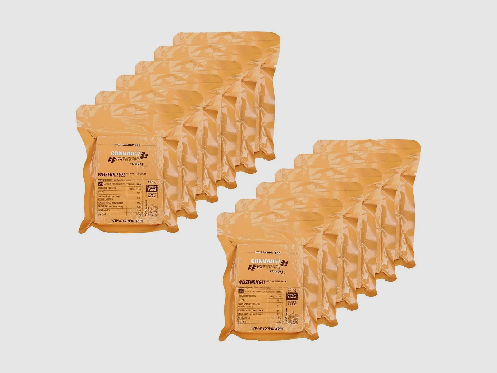 Convar-7 Riegel High Energy Bar Peanut 9er Pack