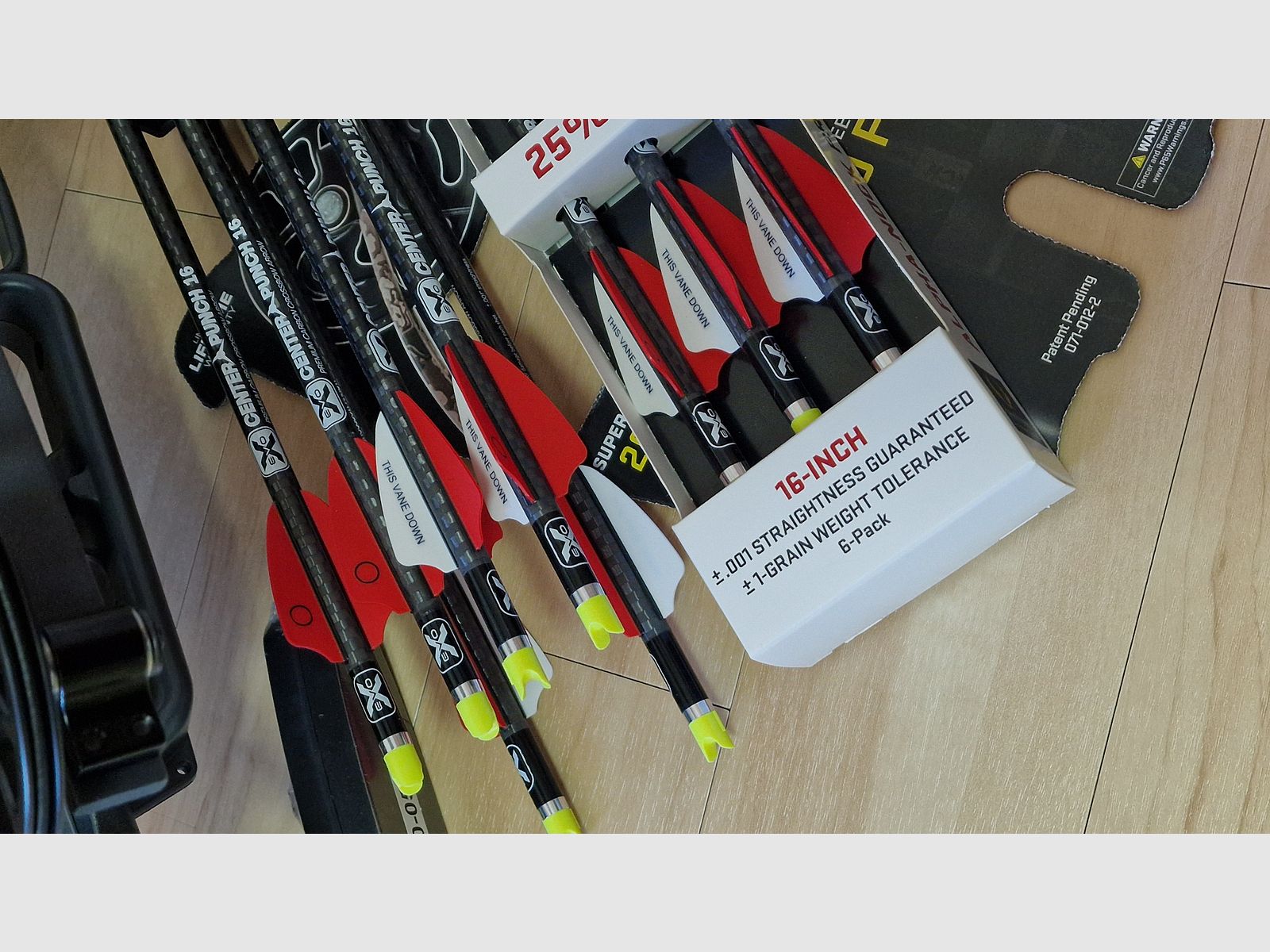 Tenpoint Havoc RS440 Grafito incluido mochila para arco de ballesta Halo HCS-20120 y 6 piezas de 16'' EVO-X Center Punch Premium flechas con Alpha-Nocks