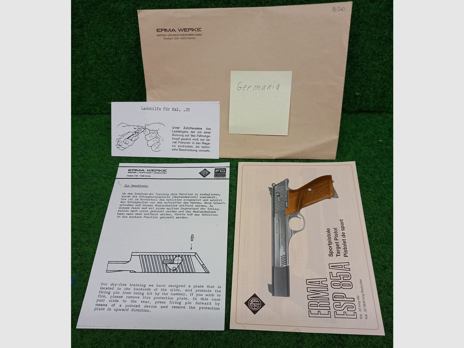 Erma ESP 85 Edition Germania in het kaliber .22 LR