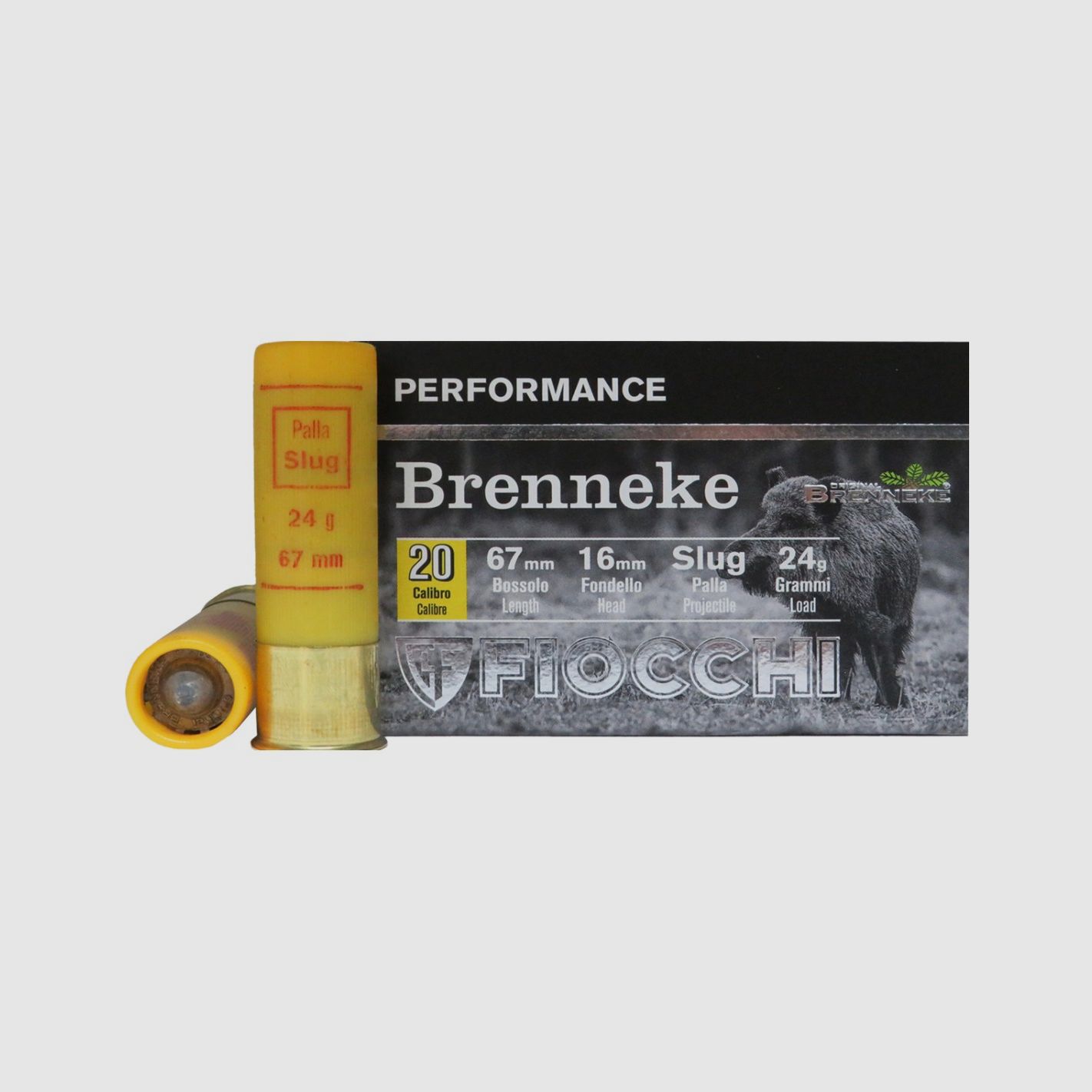 Cartucce Fiocchi a palla Brenneke cal. 20/67 24 g 5 pz