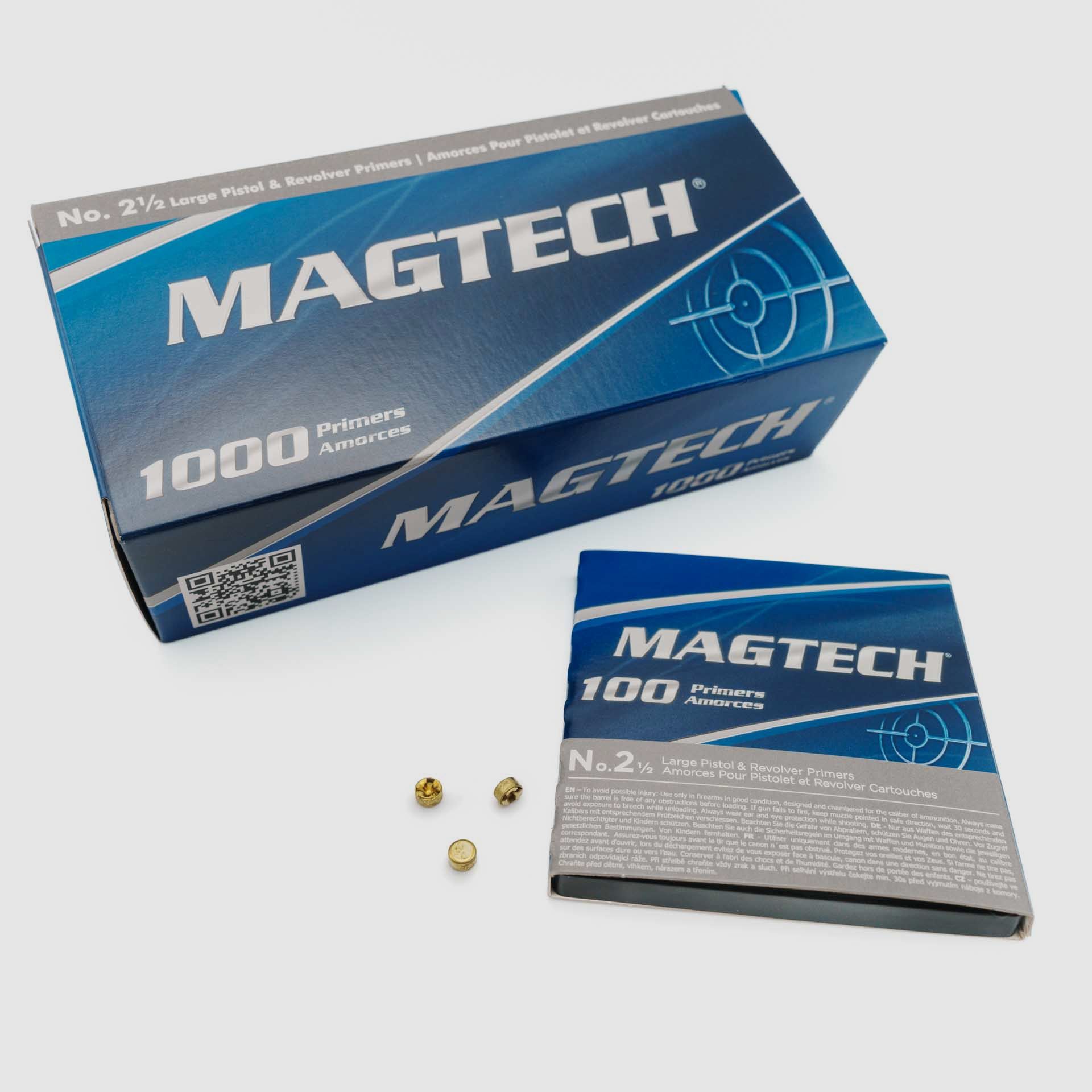 MAGTECH Primer / Zündhütchen - Large Pistol & Revolver 2½ - 1.000 Stück